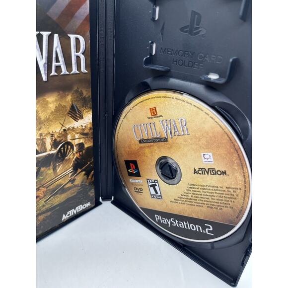 History Channel: Civil War - a Nation Divided PS2 CIB Complete Tested W/ Manual - Picture 4 of 6